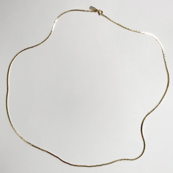 Vintage Lisner Signed Gold Tone Serpentine Slinky Snake Chain Necklace 24" - Picture 4 of 9